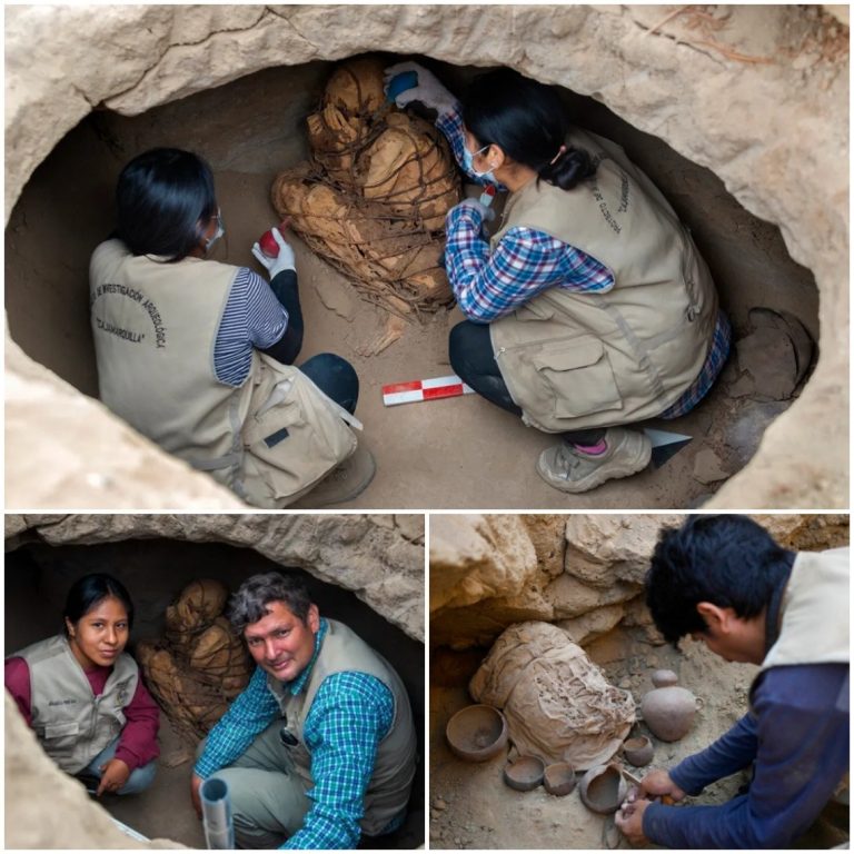 In Peru’s Subterranean Tomb, a 1,200-year-old chained corpse is revealed.